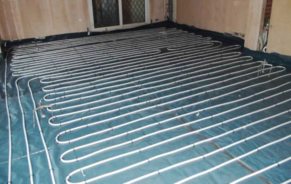 Under floor heating preperation