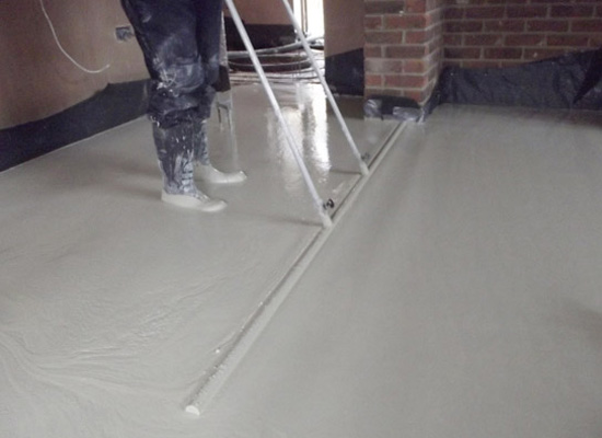 Screed flooring installation